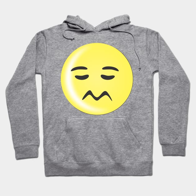 Emoticon Sad Hoodie by MichelMM